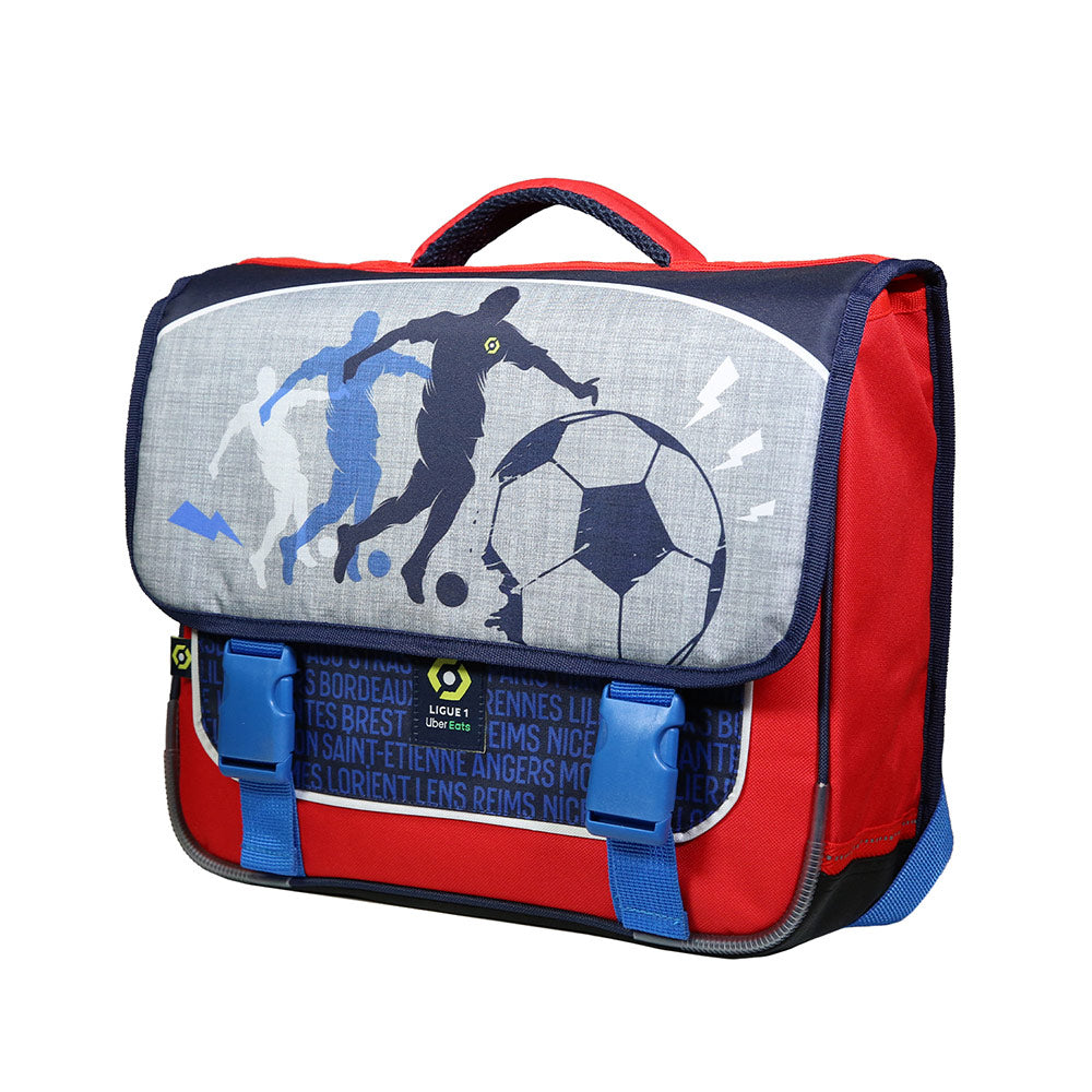 Cartable LIGUE 1 38cm 2 compartiments coloris gris