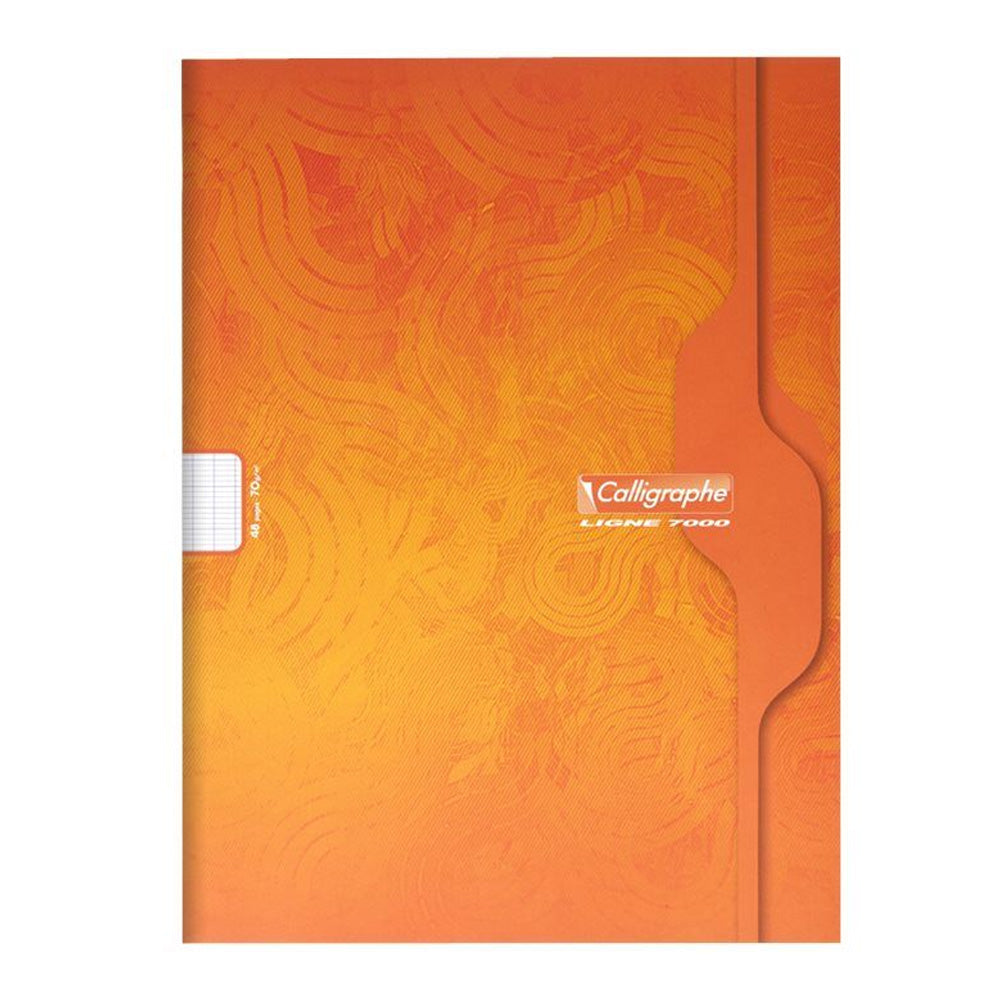 Cahier CALLIGRAPHE sans spirales 24x32 96p 48p Grands Carreaux Séyès 70g