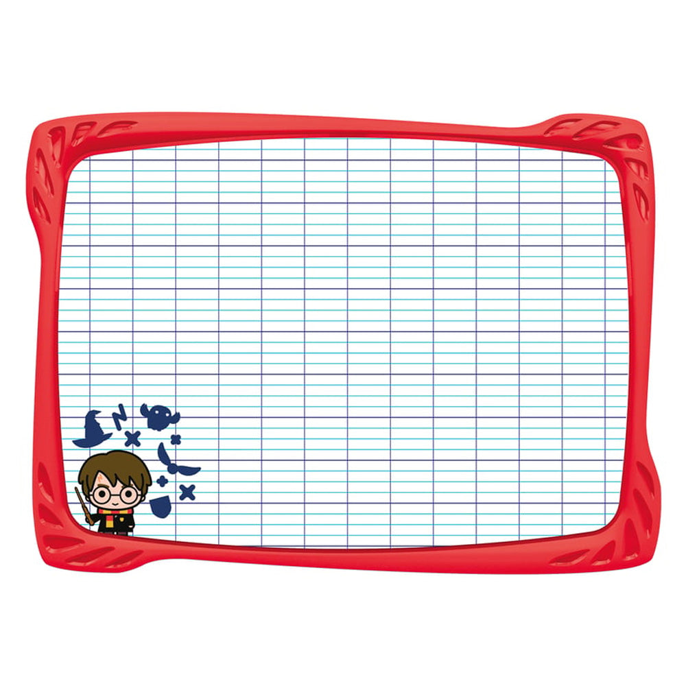 Ardoise blanche incassable MAPED HARRY POTTER + 1 feutre + 1 brosse