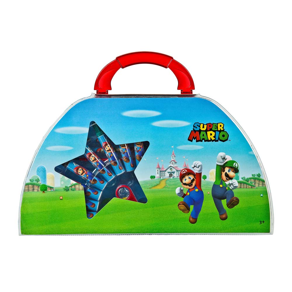 Kit dessin et coloriage Mallette SUPER MARIO 51 pièces