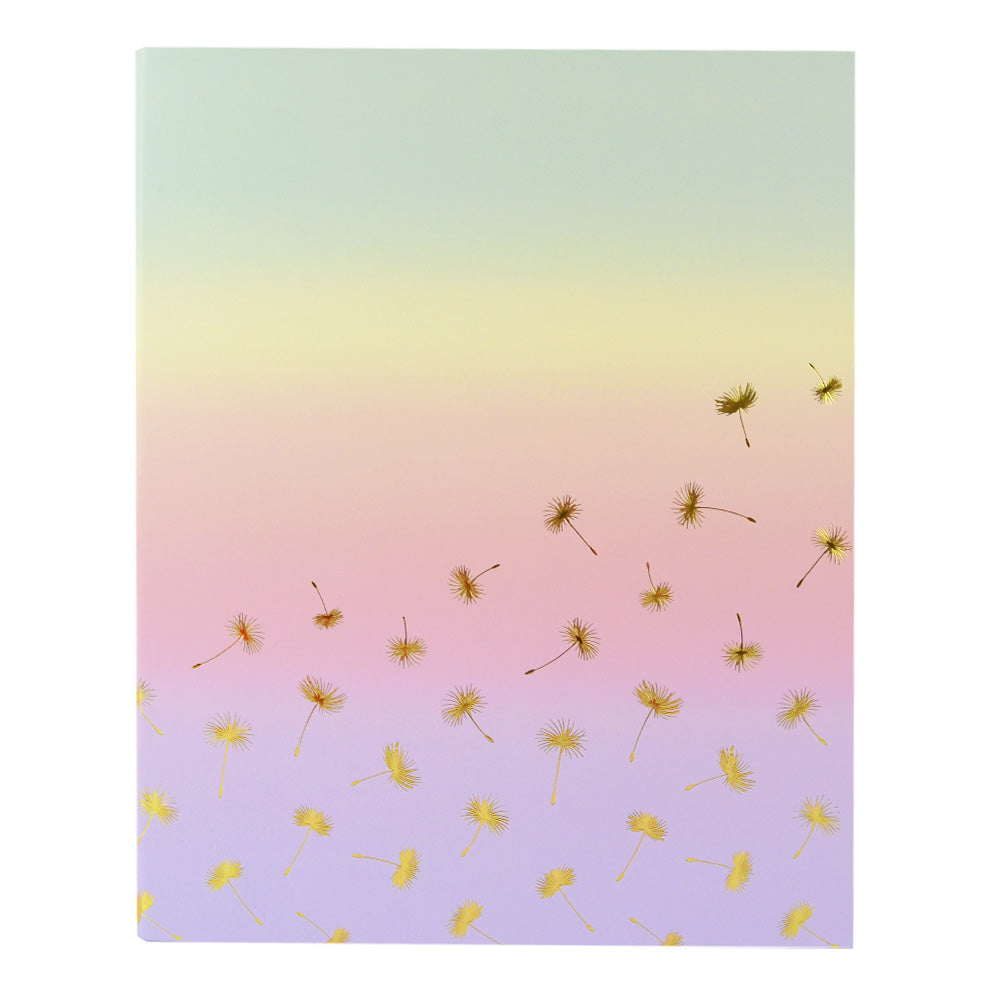 Classeur scolaire A4 ANONYM Sunset Pastel Pissenlit 4 anneaux