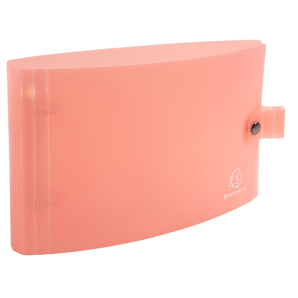 Classeur à fiches bristol A5 EXACOMPTA Chromaline Pastel 2 anneaux polypro