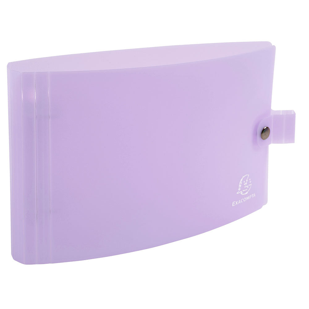 Classeur à fiches bristol A5 EXACOMPTA Chromaline Pastel 2 anneaux polypro