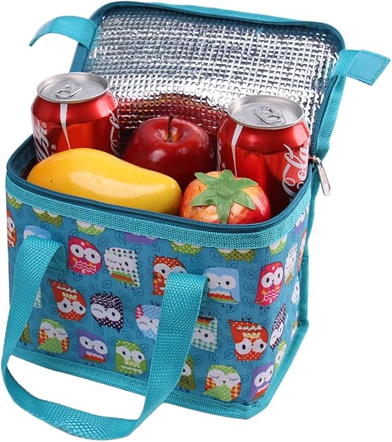 Sac Repas Lunch Bag Sac à Déjeuner Sac Fraîcheur Portable Isotherme Licorne Rose 22cm X 16cm X 12cm