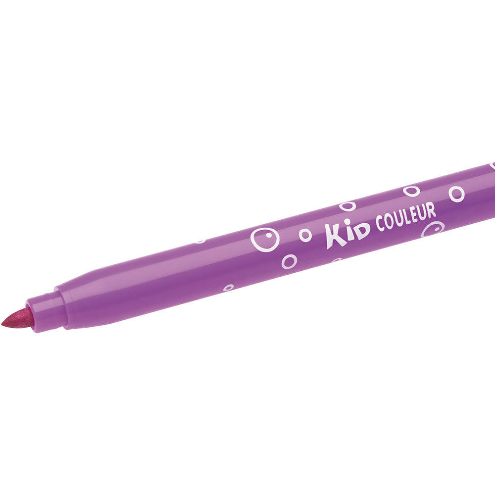 18 feutres pointes moyennes Bic Kid couleur encre ultra lavable