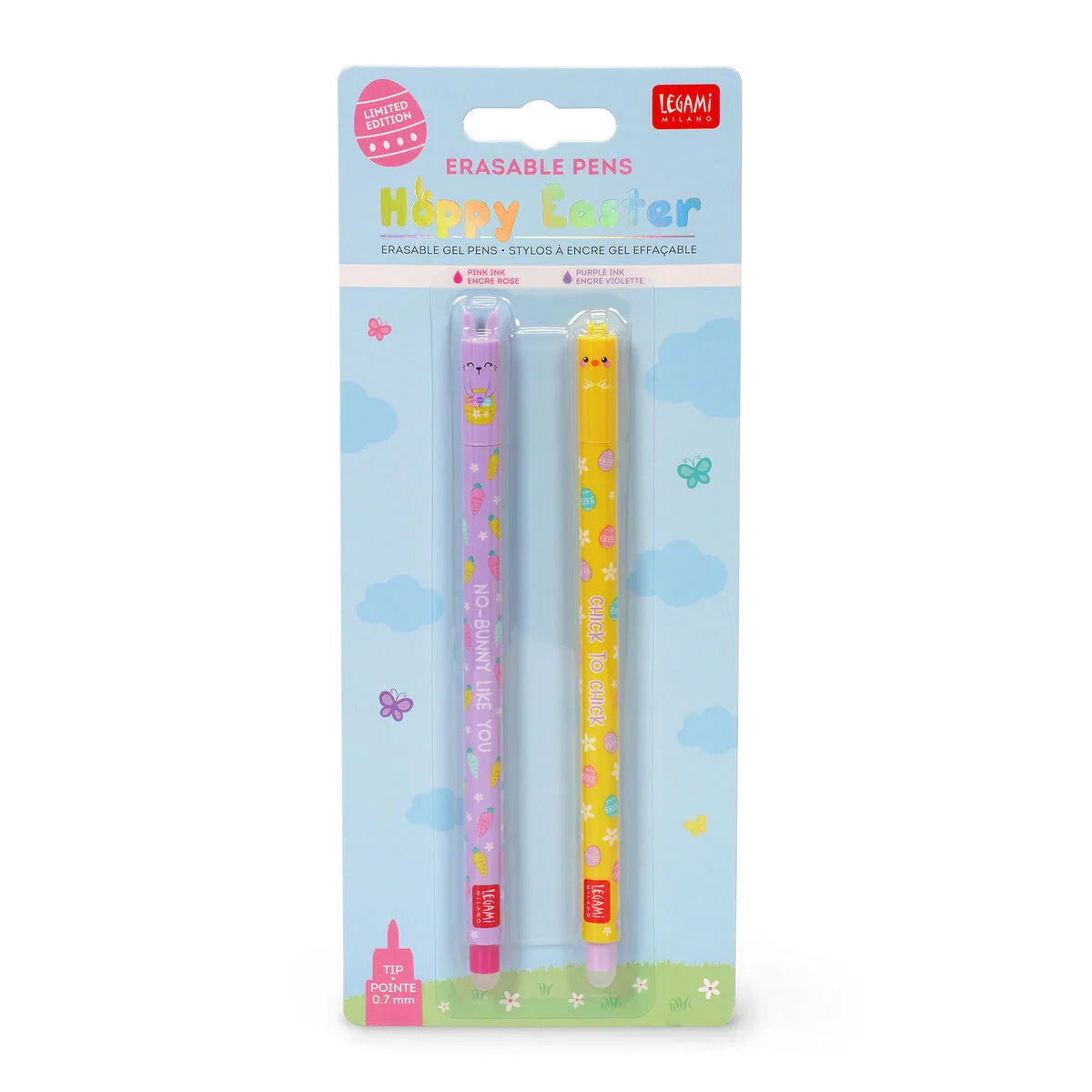 Set de 2 Stylos à Encre Gel Effaçable