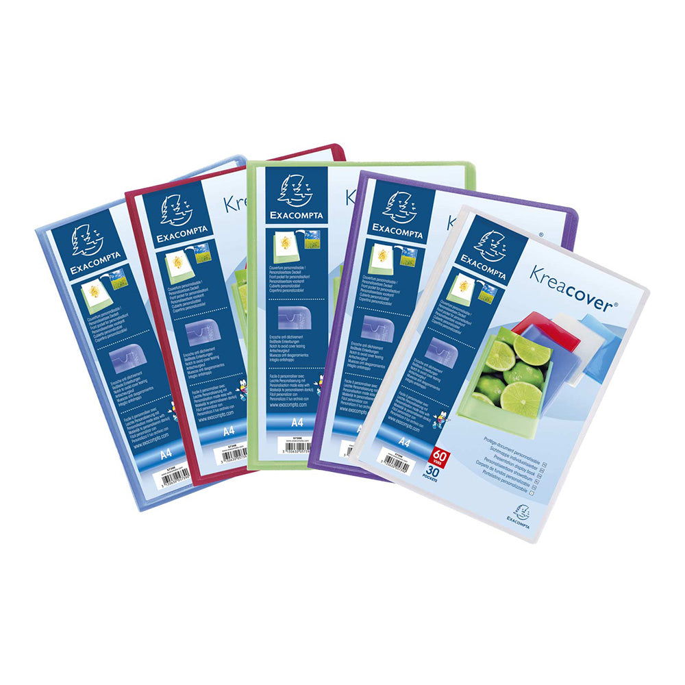 Protège-documents A4 personnalisable EXACOMPTA Kreacover 200 vues - 100 pochettes