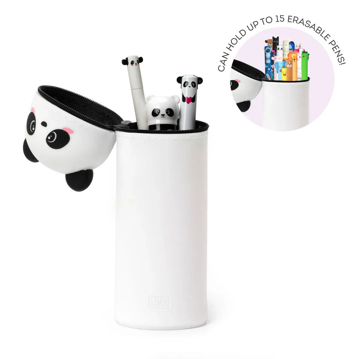 Trousse LEGAMI en Silicone Souple 2-en-1 - Kawaii PANDA