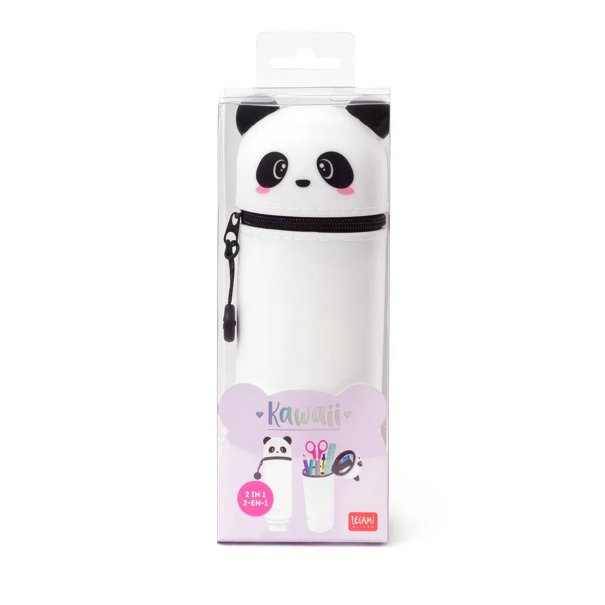 Trousse LEGAMI en Silicone Souple 2-en-1 - Kawaii PANDA
