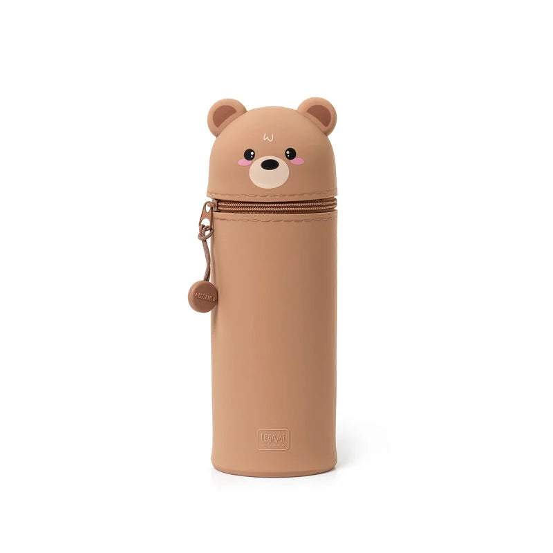 Trousse en Silicone Souple 2-en-1 - Kawaii Teddy Bear LEGAMI