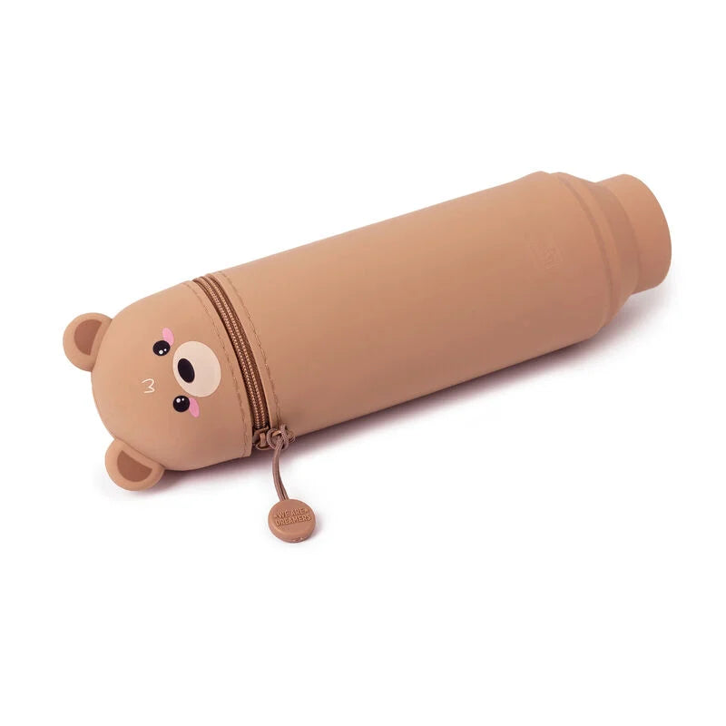 Trousse en Silicone Souple 2-en-1 - Kawaii Teddy Bear LEGAMI
