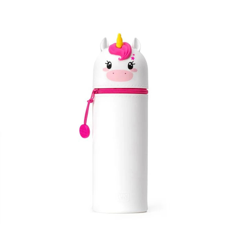 Trousse en Silicone Souple 2-en-1 - Kawaii Unicorn LEGAMI