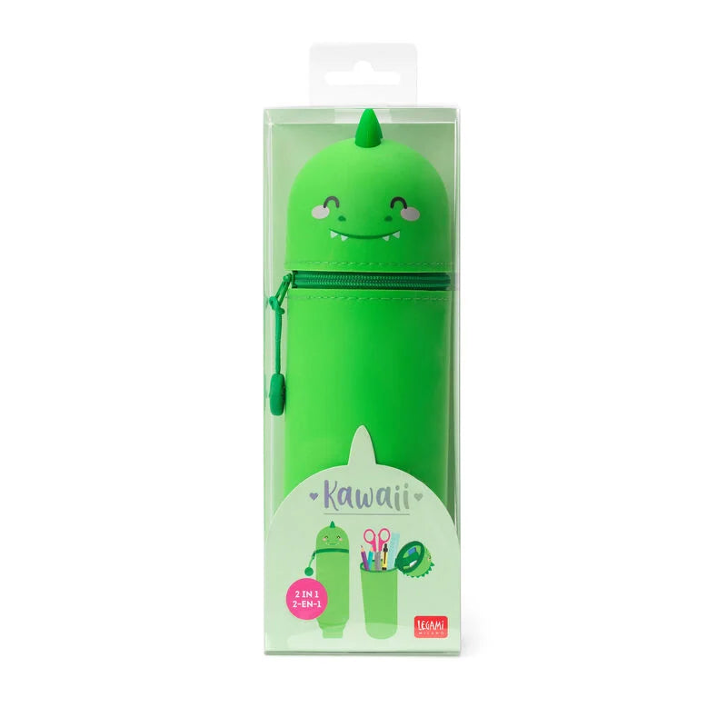 Trousse LEGAMI en Silicone Souple 2-en-1 - Kawaii Dino LEGAMI