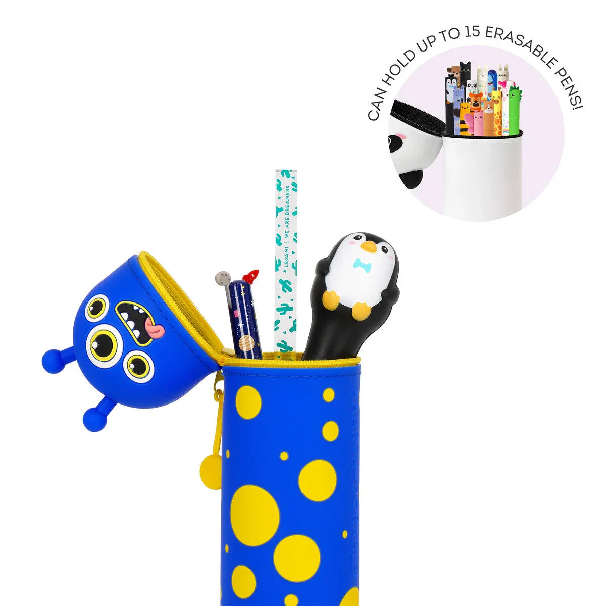 Trousse LEGAMI en Silicone Souple 2-en-1 - Kawaii Monster