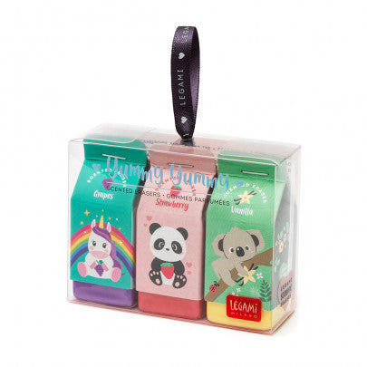 Lot de 3 gommes parfumées LEGAMI Yummy