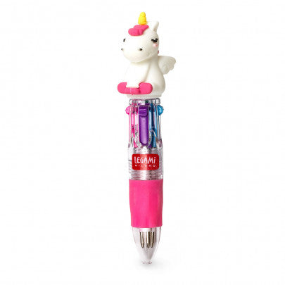 Mini stylo bille 4 couleurs LEGAMI Licorne