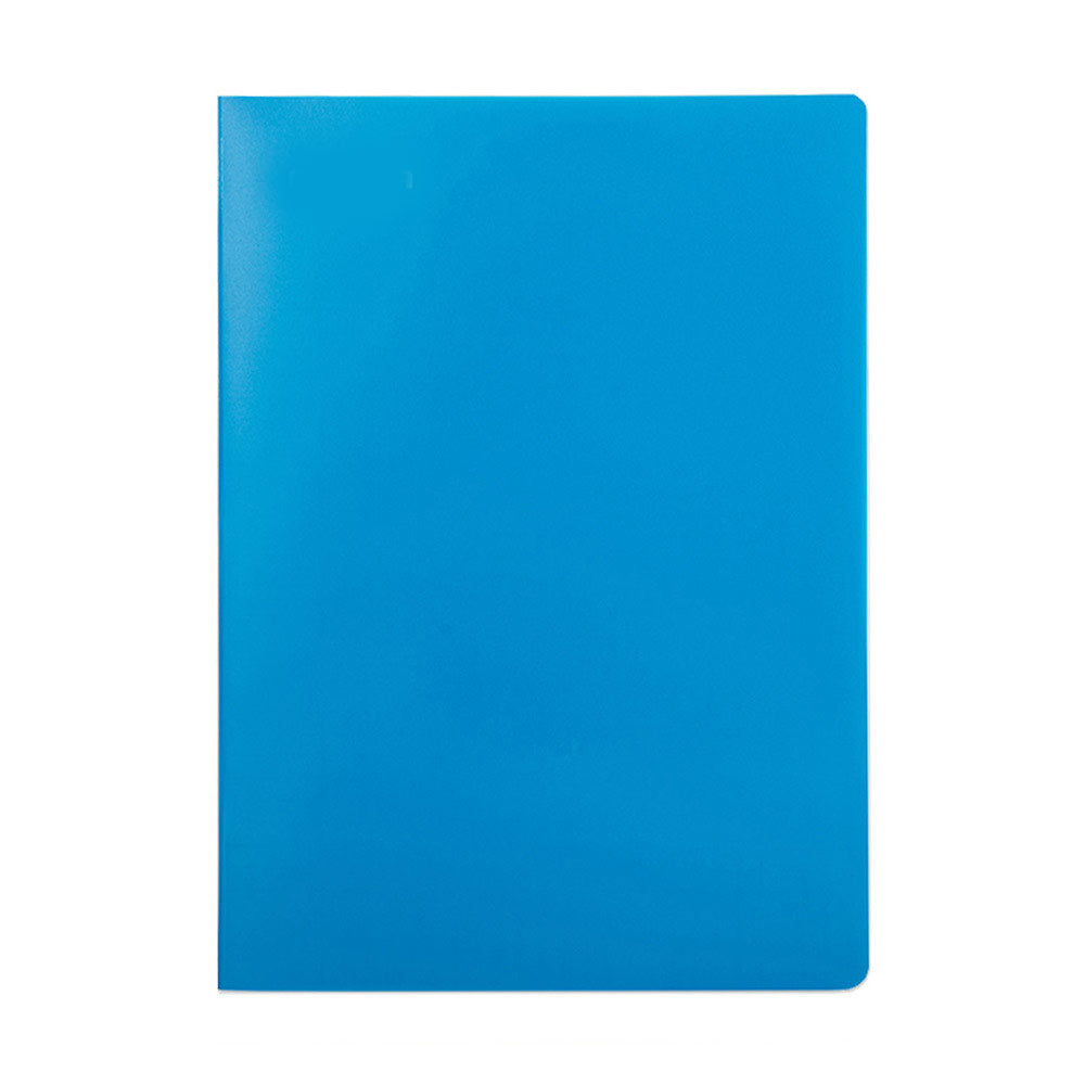Lot de 5 cahiers polypro GRAPHMATE 24x32 96p grands carreaux Séyès - Bleu Rouge Vert Jaune Incolore
