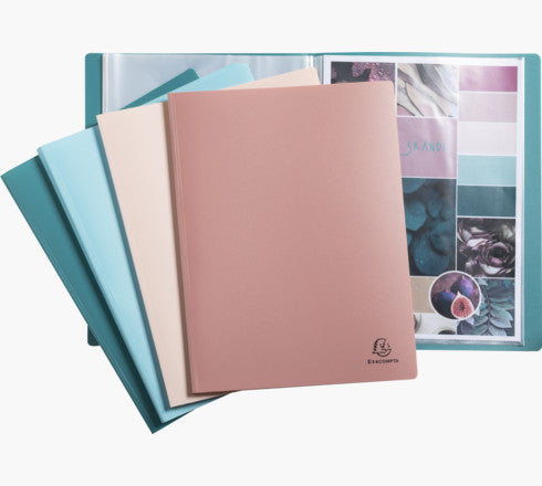 PROTÈGE-DOCUMENTS SEMI-RIGIDE EN PP RECYCLÉ 60 VUES SKANDI - COULEURS ASSORTIES