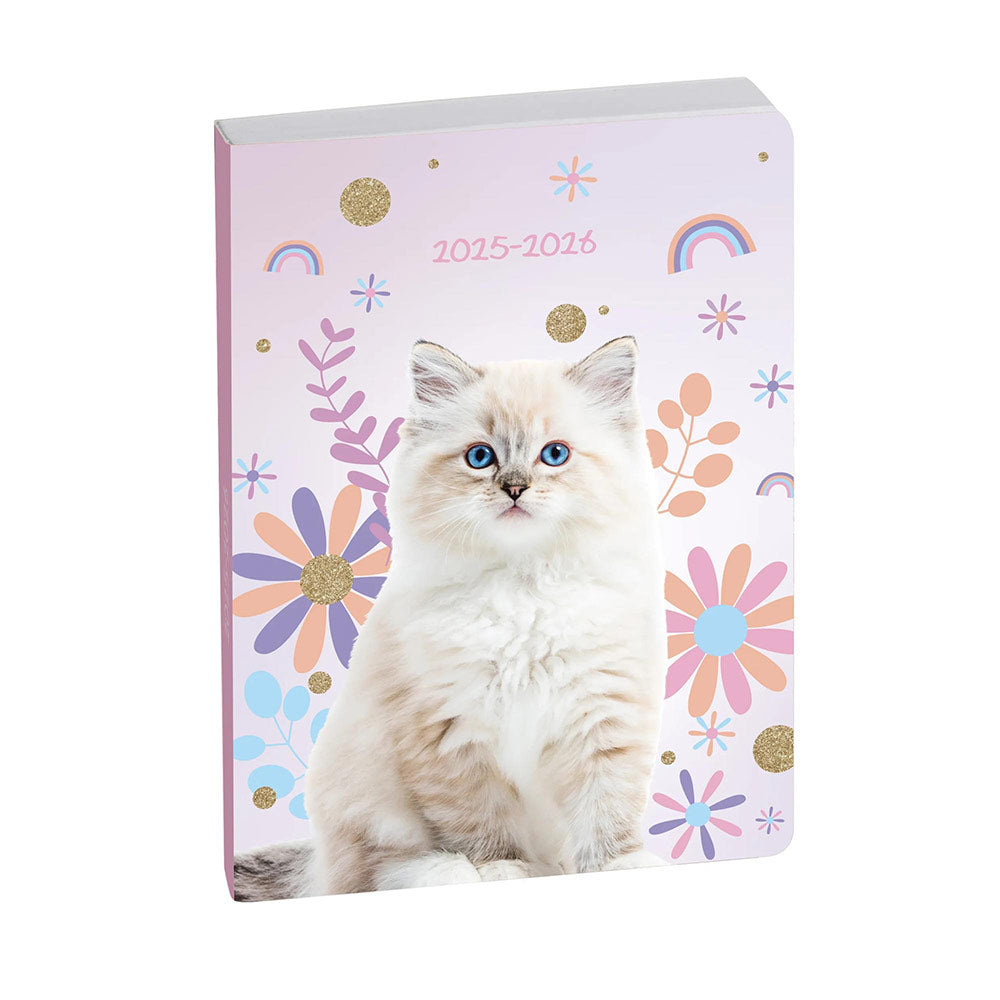 Agenda scolaire EXACOMPTA Forum Animaux Chat Blanc 2025-2026