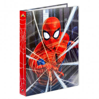 Classeur scolaire A4 SPIDERMAN 4 anneaux