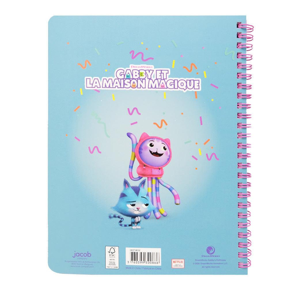 Cahier de textes à spirales GABBY ET LA MAISON MAGIQUE