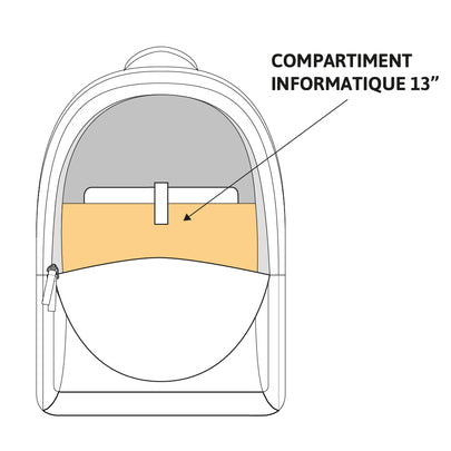Sac à dos EASTPAK Out Of Office Black 1 compartiment Noir